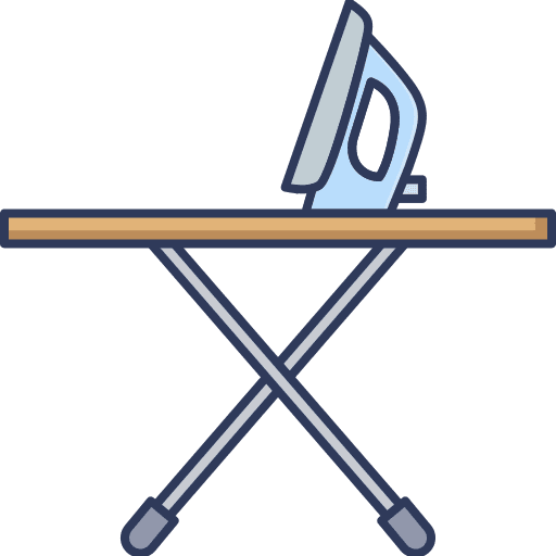 Ironing service clothing iron household appliance furniture and household icon