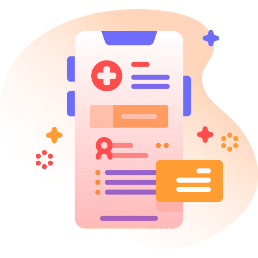 Medical record searching medical app web browser icon Medical record searching medical app web browser icon