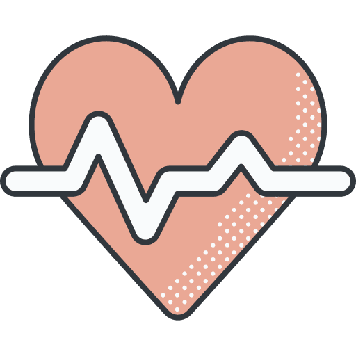 Cardio cardio heart beat healthcare and medical icon