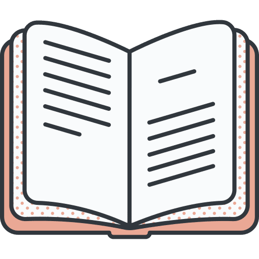 Open book reader books reading icon