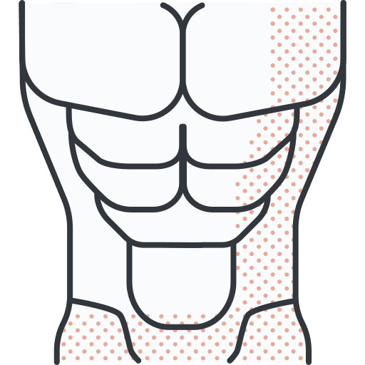Abs body abdomen athlete icon