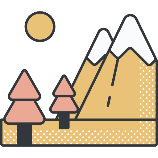 Nature mountains nature pine icon