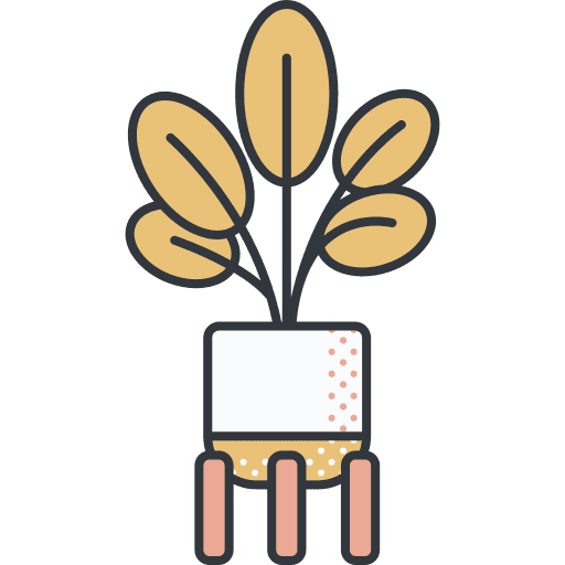 Plant farming and gardening plant pot icon