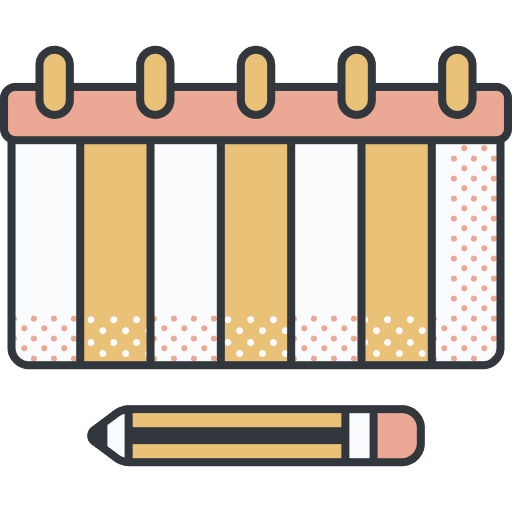 Schedule interface organization romantic date icon