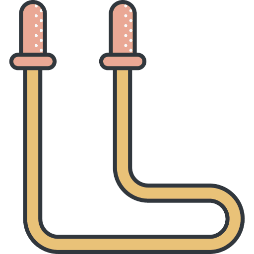 Skipping rope sports and competition jumping rope exercise icon