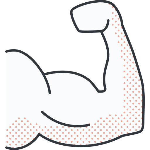 Biceps medical strong wellness icon