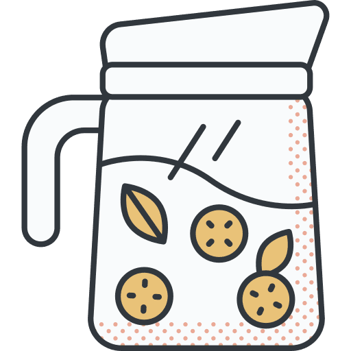 Water liquid food and restaurant detoxification icon