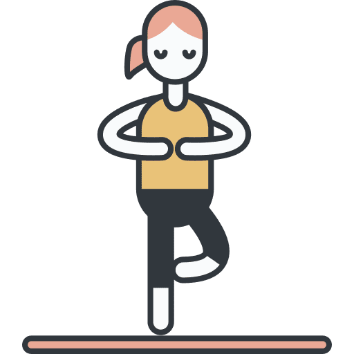 Yoga exercise aerobic sports and competition icon