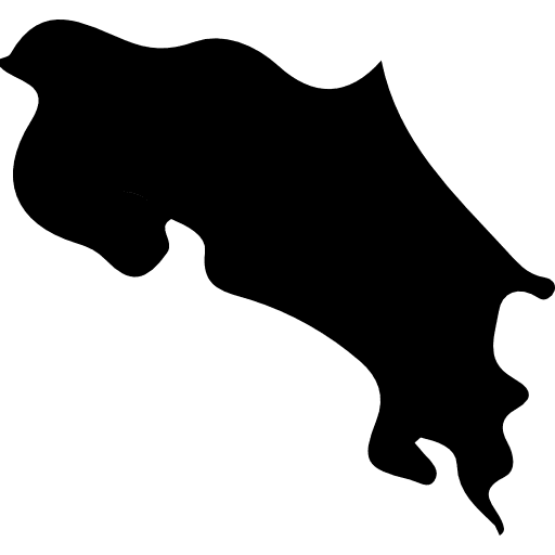 Costa rica geography map america icon