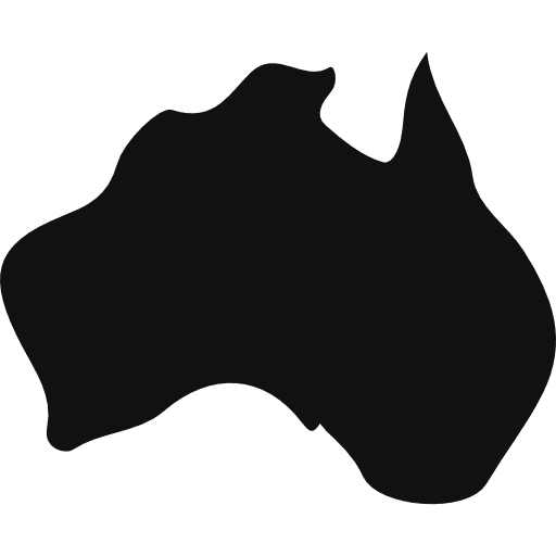 Australia country maps and flags australia icon