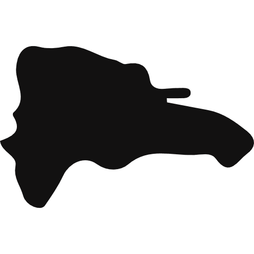 Dominican republic map maps and flags nation icon