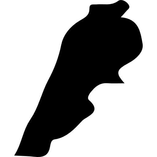 Lebanon nation geography asian icon