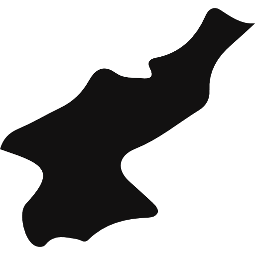 North korea maps and flags korea geography icon