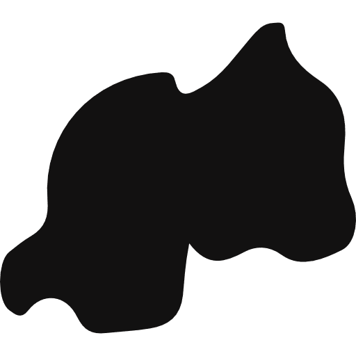 Rwanda geography map nation icon