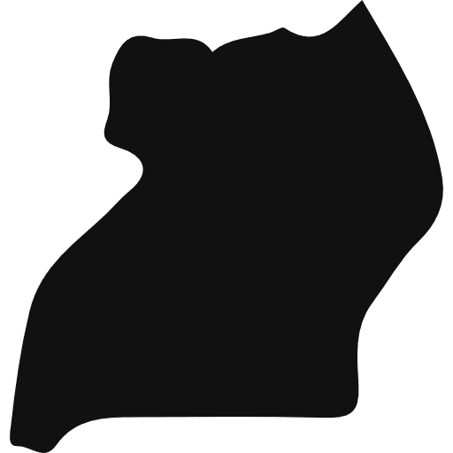 Uganda africa maps and flags nation icon