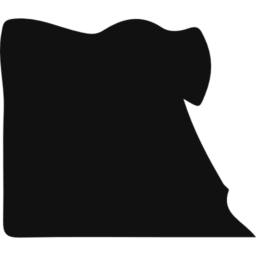 Egypt nation map africa icon