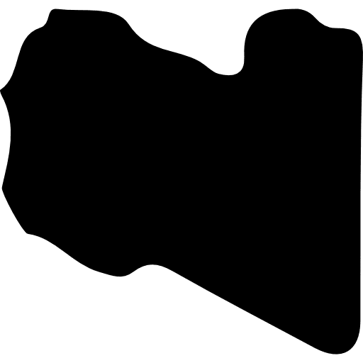 Libya nation maps and flags map icon