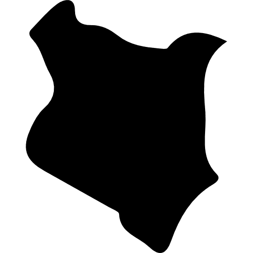 Kenya nation map maps and flags icon