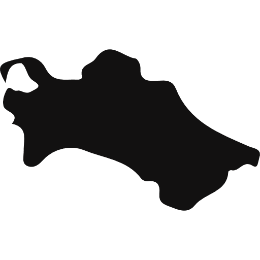 Turkmenistan  maps and flags nation country icon