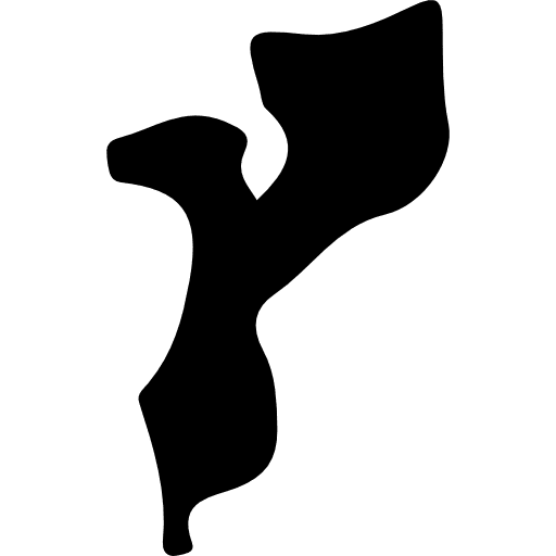 Mozambique geography map country icon