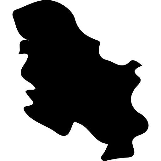 Serbia map maps and flags nation icon