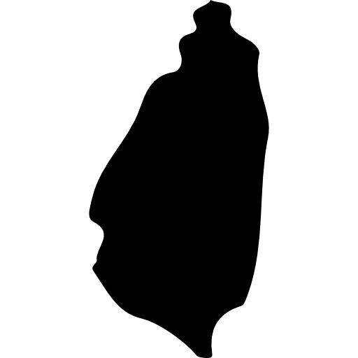 Saint lucia maps and flags country map icon