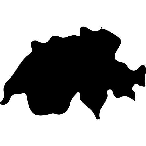 Switzerland geography map europe icon