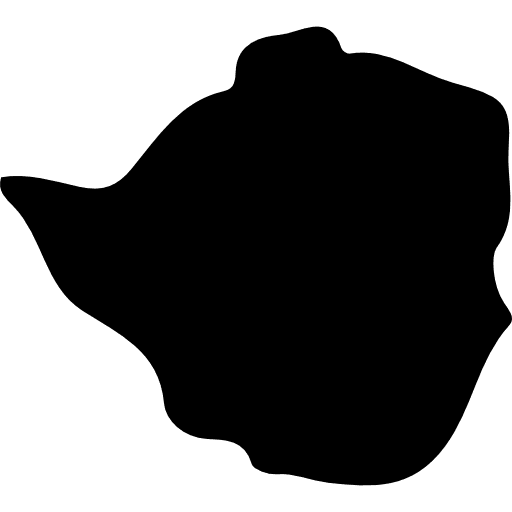 Zimbabwe map nation country icon