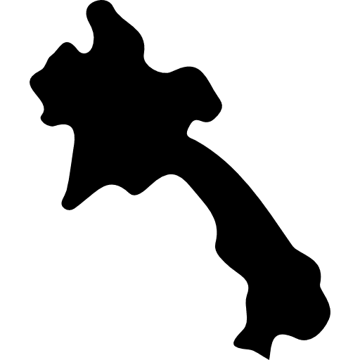 Laos maps and flags geography country icon