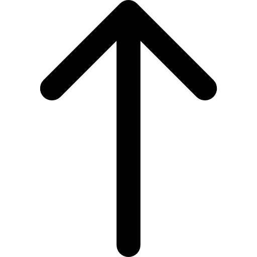 Arrow pointing to up trajectory up arrows icon