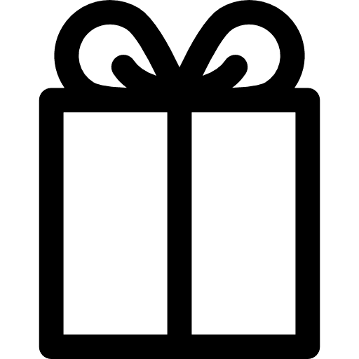 Gift box with a bow bow gift ribbon icon