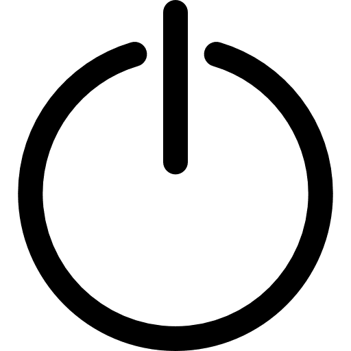 Power button shutdown stand by power icon