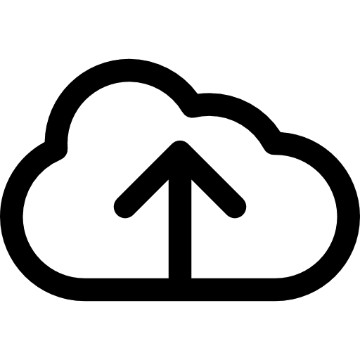 Uploading files to the cloud upload storage uploading icon