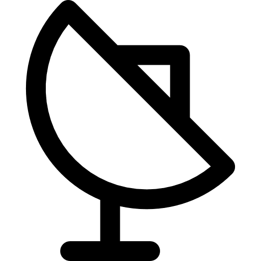 Satellite dish dish antenna reception icon