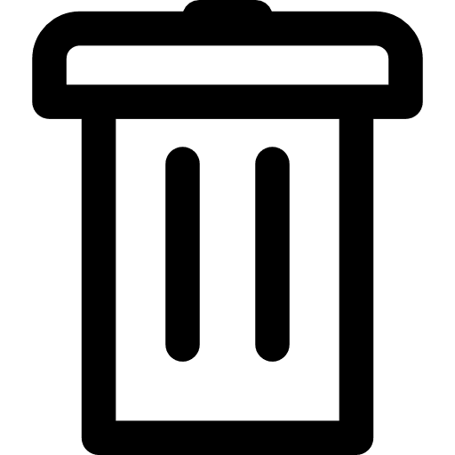 Dustbin trash rubbish dustbin icon