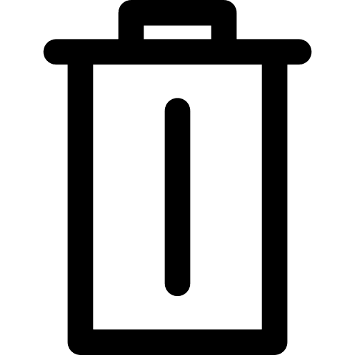 Dustbin trush garbage bin icon