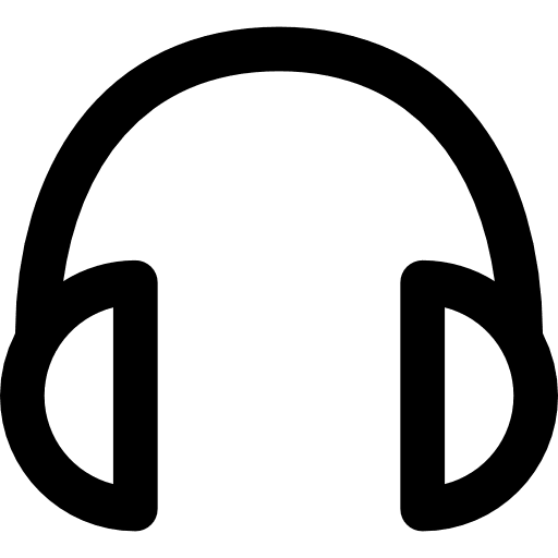 Headphones earphones songs headset icon