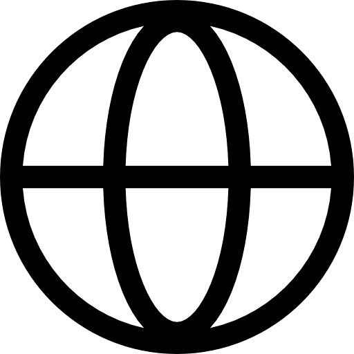 International globe interface globe internet icon