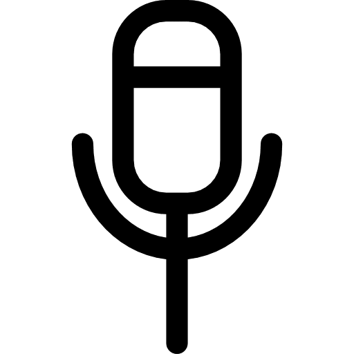 Voice recorder radio recorder microphone icon