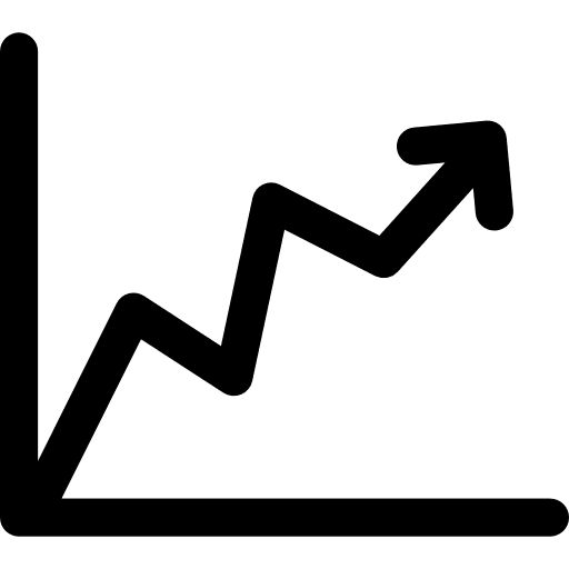 Benefit chart chart statistics finances icon