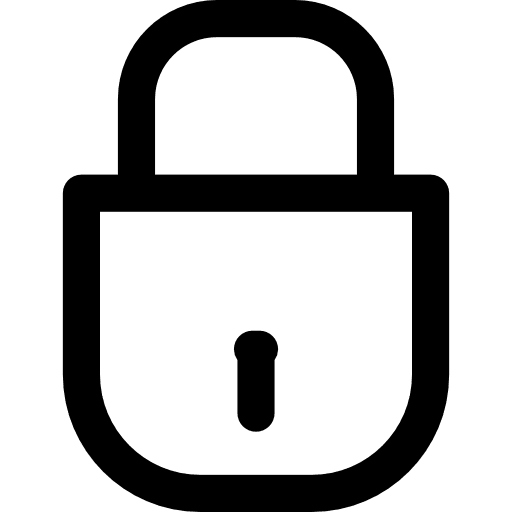 Locked padlock password closed lock icon