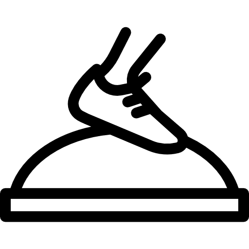 Bosu ball exercise gymnast sport icon