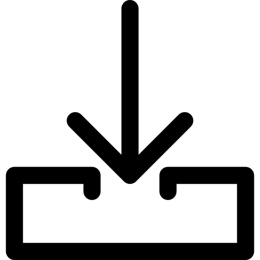 Inbox mailbox downloading download icon