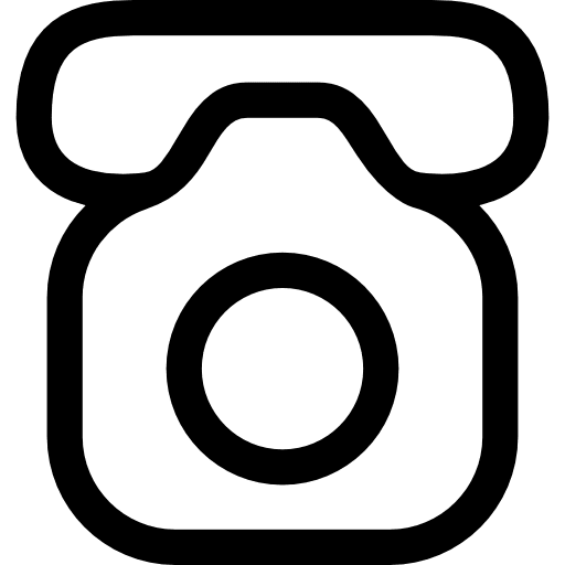 Old phone rotary phone networking icon