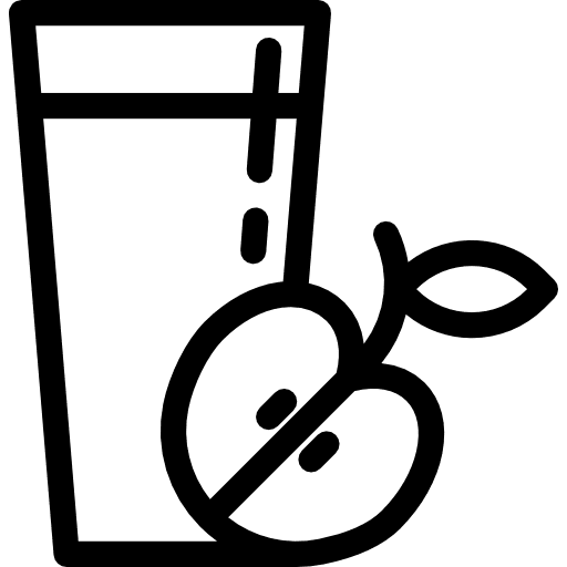 Fresh juice drinks healthy food vitamins icon