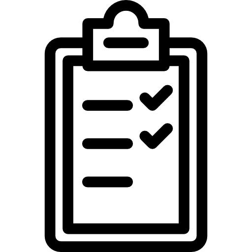 List notepad check mark checking icon