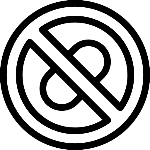 No drugs medical prohibition pills icon