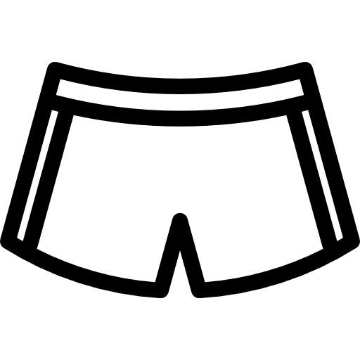 Shorts clothing femenine sportive icon