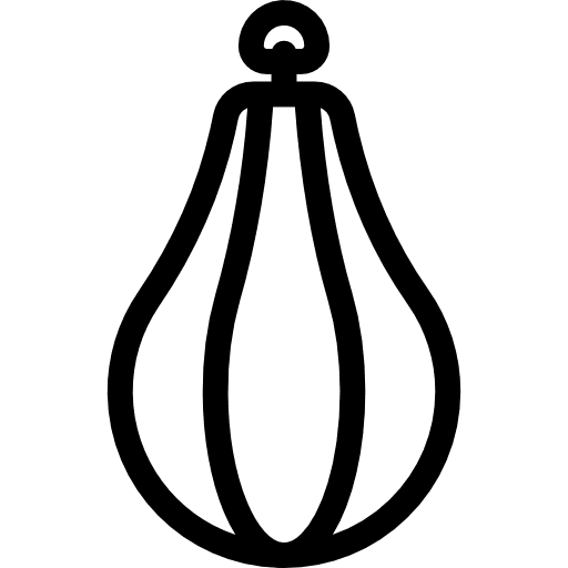 Punching bag sport boxing gym icon