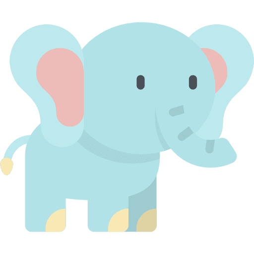 Elephant zoo wild life animal kingdom icon